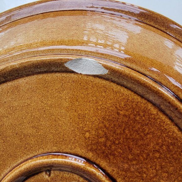 Vintage Apple pie plate with cover -ceramic - Picture 5 of 7